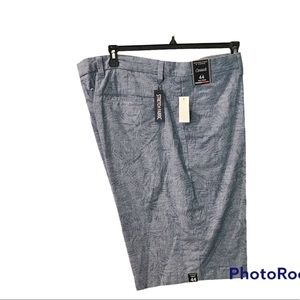 Shorts 44W Tall Man Blue print NWT Classis Fit Roundtree & Yorke
